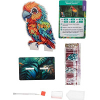 CRYSTAL ART Diamantové maľovanie Jungle: Papagáj