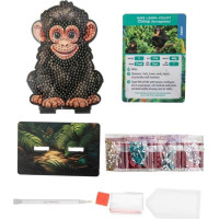CRYSTAL ART Diamantové maľovanie Jungle: Šimpanz