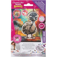 CRYSTAL ART Diamantové maľovanie Na zemi: Emu