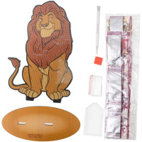CRYSTAL ART Diamantové maľovanie XL Leví kráľ: Mufasa