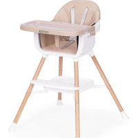 ECOTOYS Jedálenská stolička 2v1 Béžová