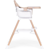 ECOTOYS Jedálenská stolička 2v1 Béžová