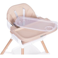 ECOTOYS Jedálenská stolička 2v1 Béžová
