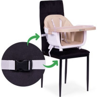 ECOTOYS Jedálenská stolička 2v1 Béžová