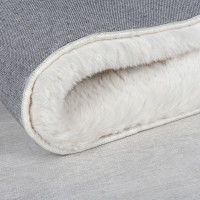 Kusový koberec Ivy Faux Fur Cream