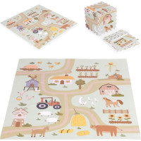 ECOTOYS Penové puzzle Statok s okrajmi