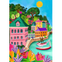 PIECES & PEACE Puzzle Farby Polperra 1000 dielikov