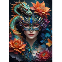 BLUEBIRD Puzzle Dievča s drakom 1000 dielikov