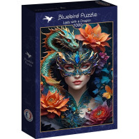 BLUEBIRD Puzzle Dievča s drakom 1000 dielikov