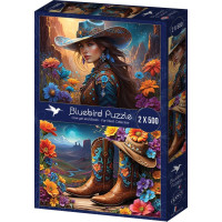 BLUEBIRD Puzzle Farmárka a Topánky 2x500 dielikov