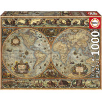 EDUCA Puzzle Historická mapa sveta 1000 dielikov