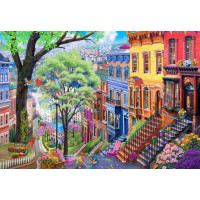 BLUEBIRD Puzzle Jarné mesto 1000 dielikov