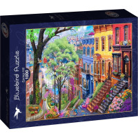 BLUEBIRD Puzzle Jarné mesto 1000 dielikov