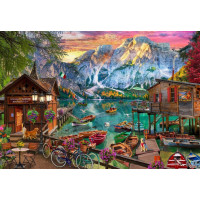 BLUEBIRD Puzzle Jazero Braies, Taliansko 1000 dielikov