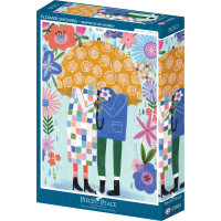 PIECES & PEACE Puzzle Kvetinová sprcha 500 dielikov