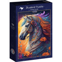 BLUEBIRD Puzzle Kvetinový kôň 1000 dielikov