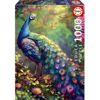 EDUCA Puzzle Pávie záhrada 1000 dielikov