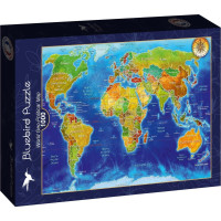 BLUEBIRD Puzzle Politická mapa 1000 dielikov