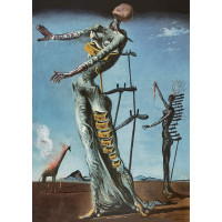 BLUEBIRD Puzzle Salvador Dalí - Horiaca žirafa 1000 dielikov