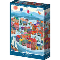 PIECES & PEACE Puzzle Dedina v zime 500 dielikov