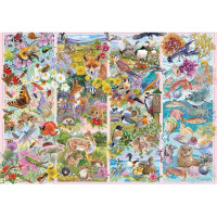 GIBSONS Puzzle Zvedaví tvory 500 dielikov