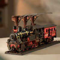 ROBOTIME Rolife 3D drevené puzzle Parná lokomotíva 405 dielikov