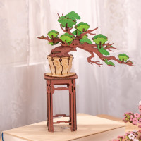 ROBOTIME Rolife DIY 3D drevené puzzle Bonsai z ihličnanu borovice 115 dielikov