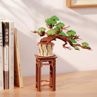 ROBOTIME Rolife DIY 3D drevené puzzle Bonsai z ihličnanu borovice 115 dielikov