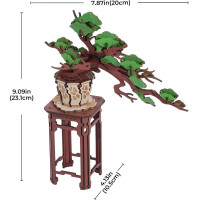 ROBOTIME Rolife DIY 3D drevené puzzle Bonsai z ihličnanu borovice 115 dielikov