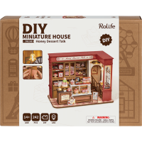 ROBOTIME Rolife DIY 3D drevené puzzle Cukráreň 242 dielikov