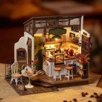 ROBOTIME Rolife DIY House: Kaviareň Slow Life s LED osvetlením
