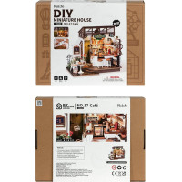 ROBOTIME Rolife DIY House: Kaviareň Slow Life s LED osvetlením