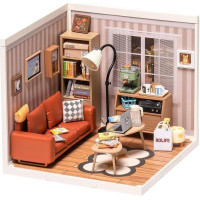 ROBOTIME Rolife DIY House: Obývacia izba s LED osvetlením 114 dielikov