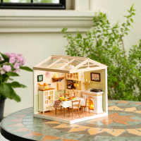 ROBOTIME Rolife DIY House: Jedáleň s LED osvetlením 150 dielikov