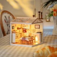 ROBOTIME Rolife DIY House: Jedáleň s LED osvetlením 150 dielikov