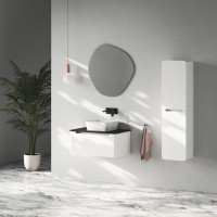 Sapho KERALA umývadlová skrinka 80x35x47, 5cm, 1x zásuvka, biela lesk KR080-3030