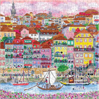 GALISON Štvorcové puzzle Farby Porta 500 dielikov