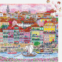 GALISON Štvorcové puzzle Farby Porta 500 dielikov