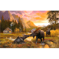 SUNSOUT Puzzle Divoký pokoj 550 dielikov