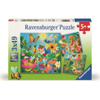 RAVENSBURGER Puzzle Hmyzí kamaráti 3x49 dielikov