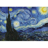 GRAFIKA Puzzle Hviezdna noc a dom Auvers 2x500 dielikov