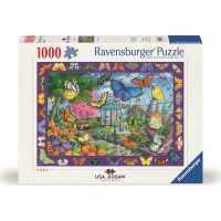 RAVENSBURGER Puzzle Kráľovstvo motýľov 1000 dielikov