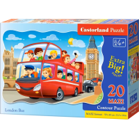 CASTORLAND Puzzle Londýnsky autobus MAXI 20 dielikov