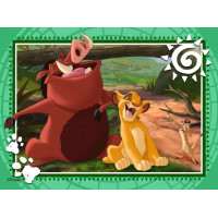 RAVENSBURGER Puzzle Leví kráľ 4v1 (12, 16, 20, 24 dielikov)