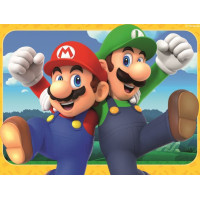 RAVENSBURGER Puzzle Super Mario a jeho dobrodružstvo 4v1 (12,16,20,24 dielikov)