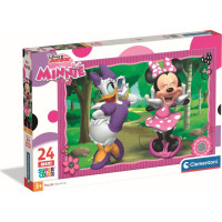 CLEMENTONI Puzzle Minnie a Daisy na prechádzke MAXI 24 dielikov