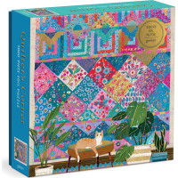 GALISON Puzzle Patchworkový kútik 1000 dielikov