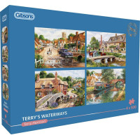 GIBSONS Puzzle Terry's Waterways 4x500 dielikov