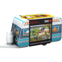 EUROGRAPHICS Puzzle v plechovej krabičke Karavan 550 dielikov