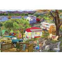 EUROGRAPHICS Puzzle v plechovej krabičke Karavan 550 dielikov